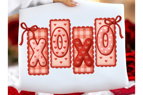Download XOXO Patchwork Valentine PNG, Cute Bow - Patchwork valentine png Collection