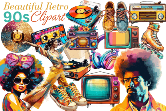 Download Retro 90s Clipart - 90s clipart Collection