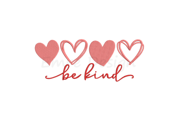 Download Be Kind Embroidery, Valentine Design - Premium Resources