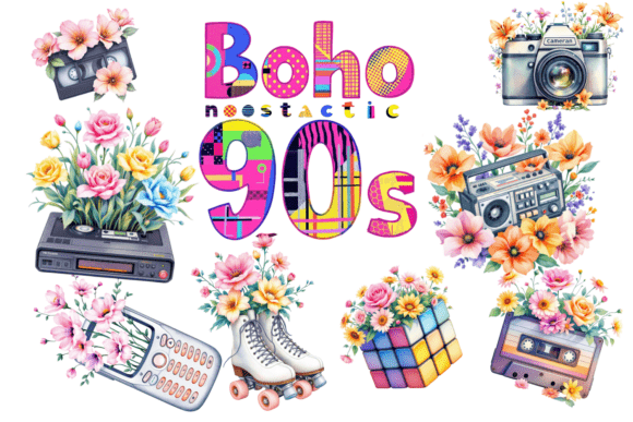 Download Boho Nostalgia 90s Clipart - Premium Resources