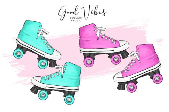 Download Roller Skate, 90s Clipart, Retro - 90s clipart Collection