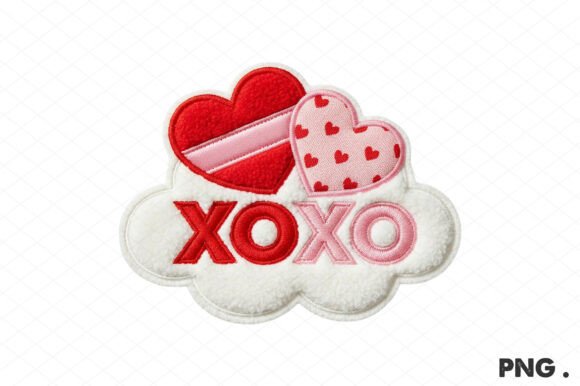 Download XOXO Patchwork Valentine Png - Patchwork valentine png Collection